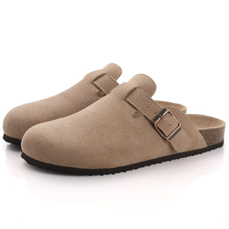 Cuirora™ – Sabot Chic en Cuir avec Boucle Élégante Unisexes