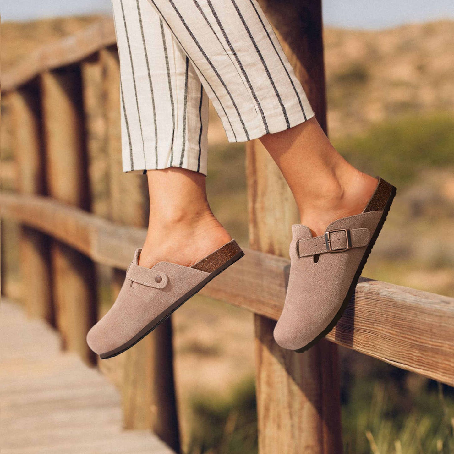 Cuirora™ – Sabot Chic en Cuir avec Boucle Élégante Unisexes
