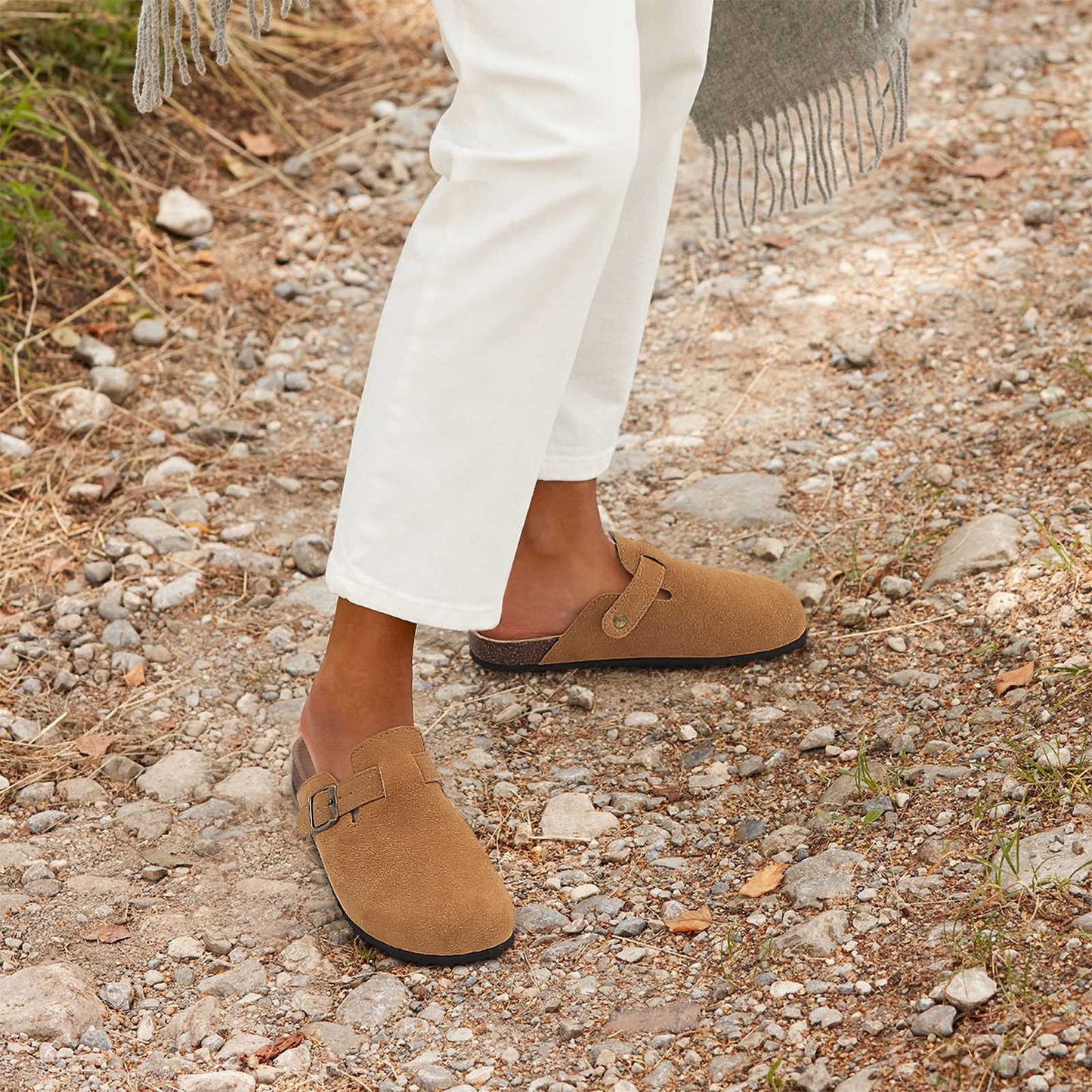 Cuirora™ – Sabot Chic en Cuir avec Boucle Élégante Unisexes
