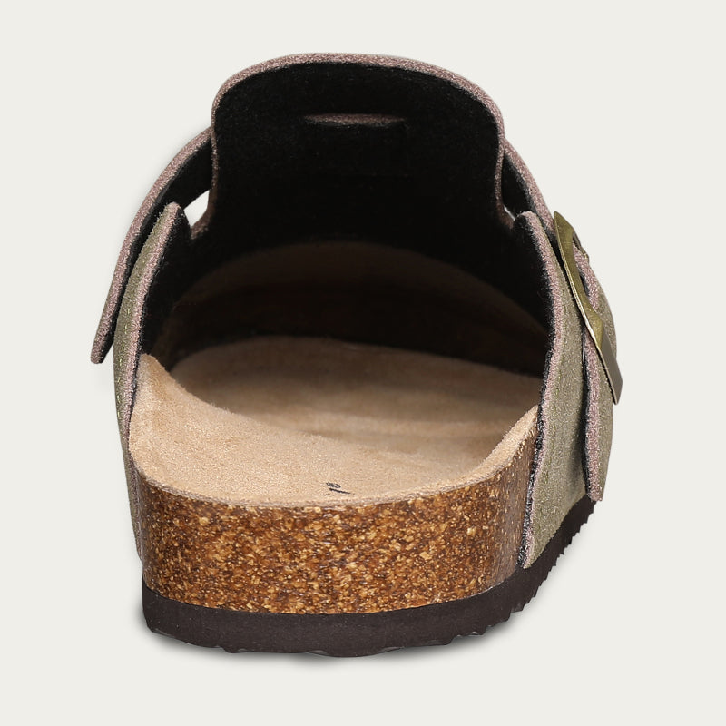 Cuirora™ – Sabot Chic en Cuir avec Boucle Élégante Unisexes