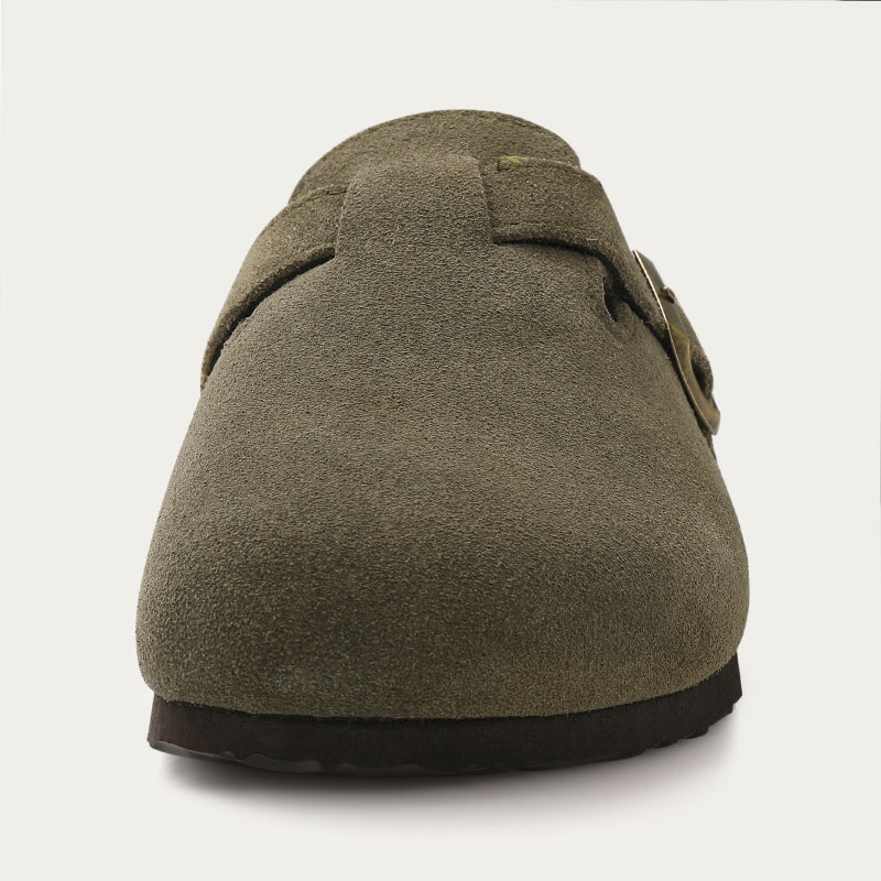 Cuirora™ – Sabot Chic en Cuir avec Boucle Élégante Unisexes