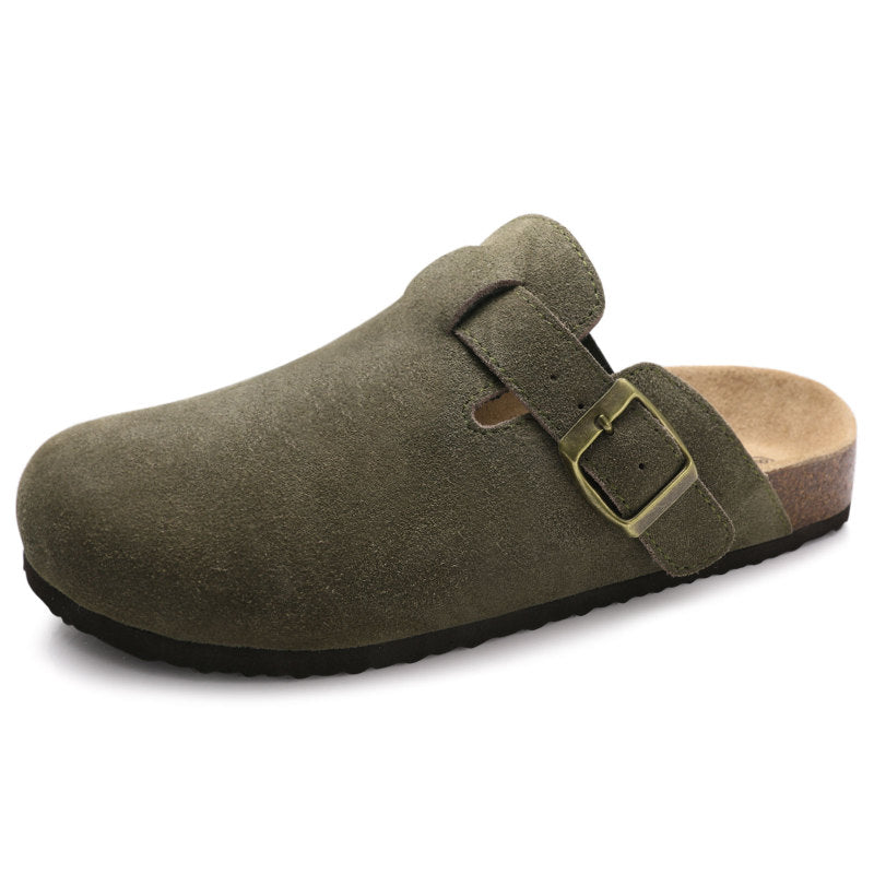 Cuirora™ – Sabot Chic en Cuir avec Boucle Élégante Unisexes