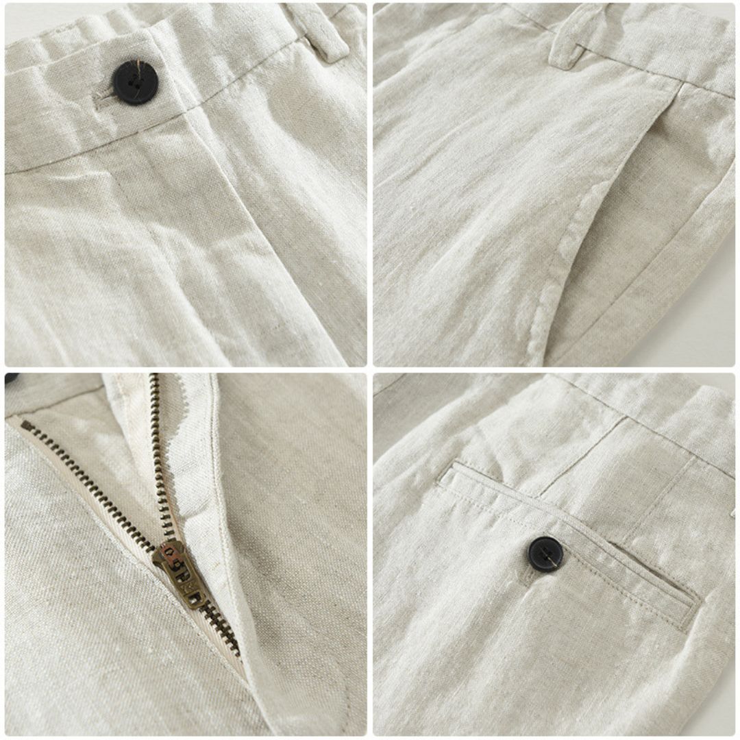 Pantalon Lin Coton Homme Léger Été