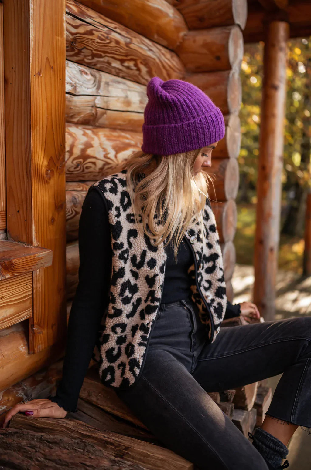 Gilet femme imprimé léger zébré pour femme - PanierRoyale