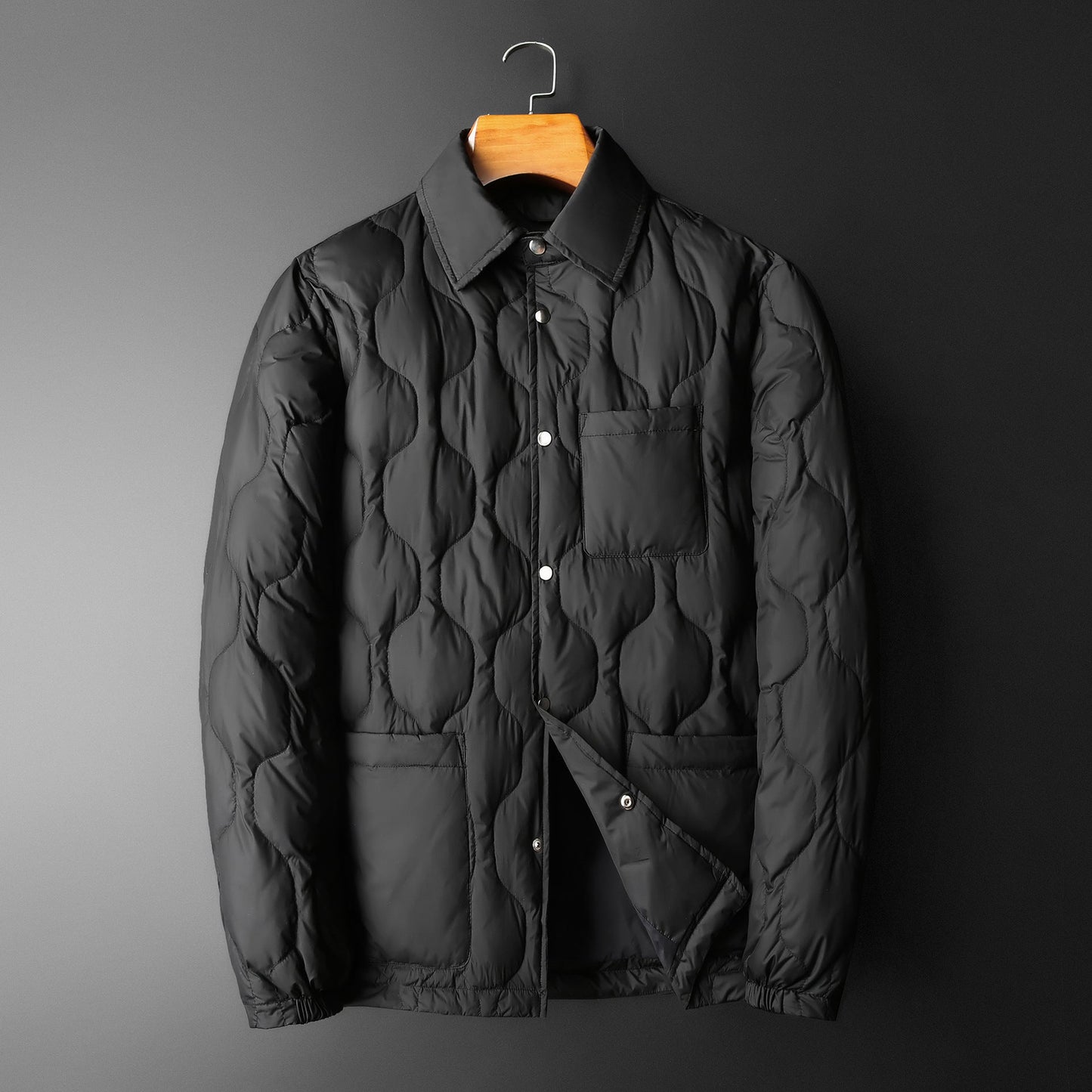 Manteau Homme Hiver Élégant à Capuchon