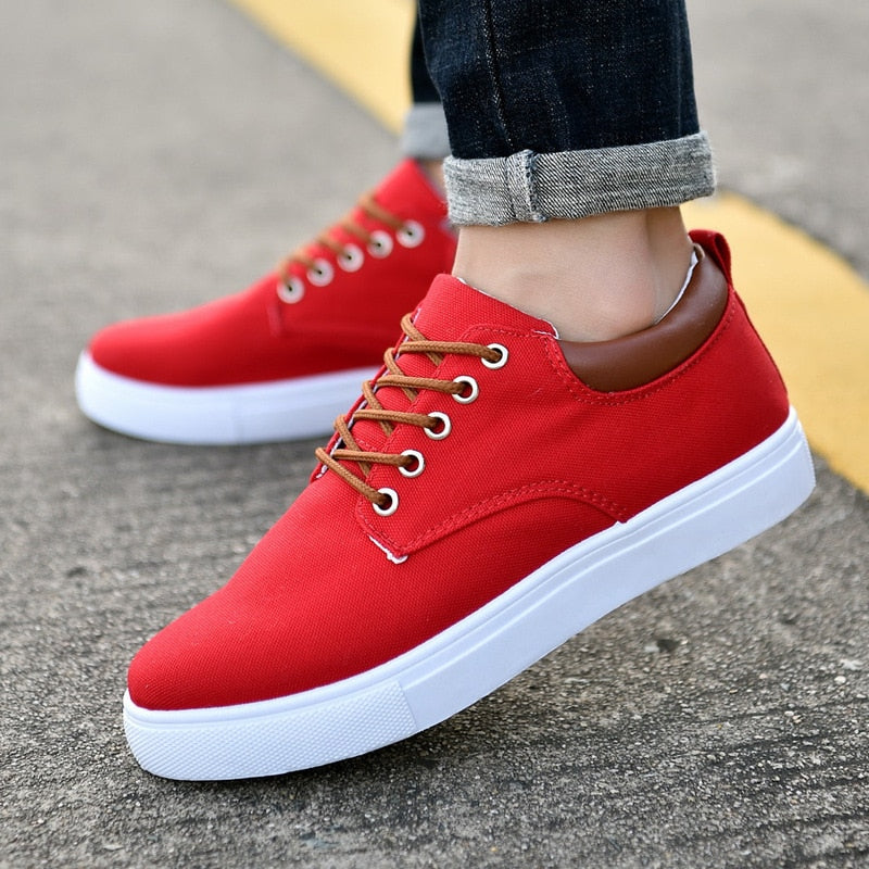 Baskets Homme Décontractées Lacets Blancs
