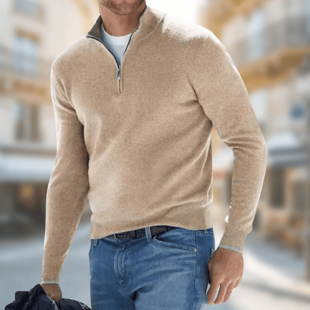 Pull Marin Homme à Fermeture Éclair