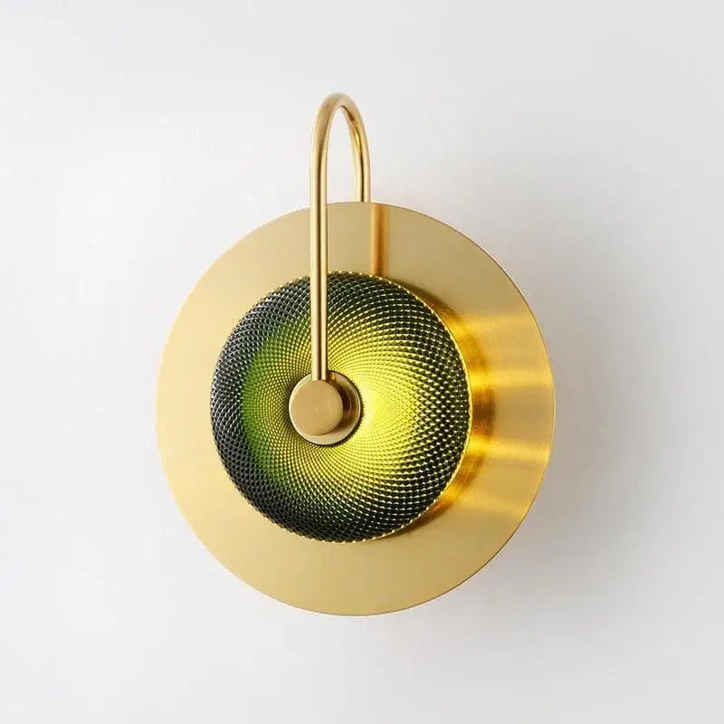 Dorevia™ – Applique Murale LED Or & Vert Moderne avec Lumière Chaude