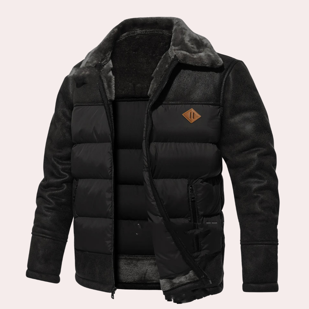 Veste Homme Matelassée Thermique Coupe Ajustée