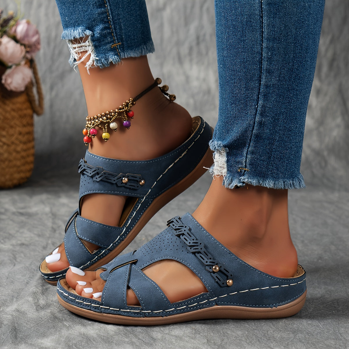 Elanea™ – Sandales Femmes Confortables à Plateforme Aérée pour Marcher l’Été