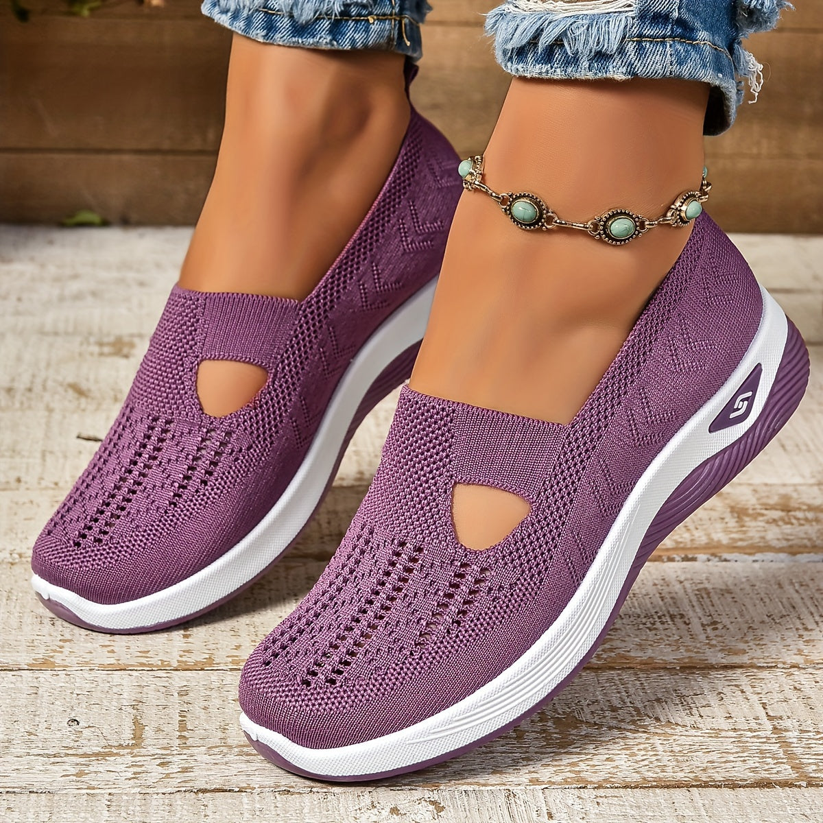 EleganzaWalk™ – Baskets Orthopédiques Femme Respirantes & Ultra-Confort