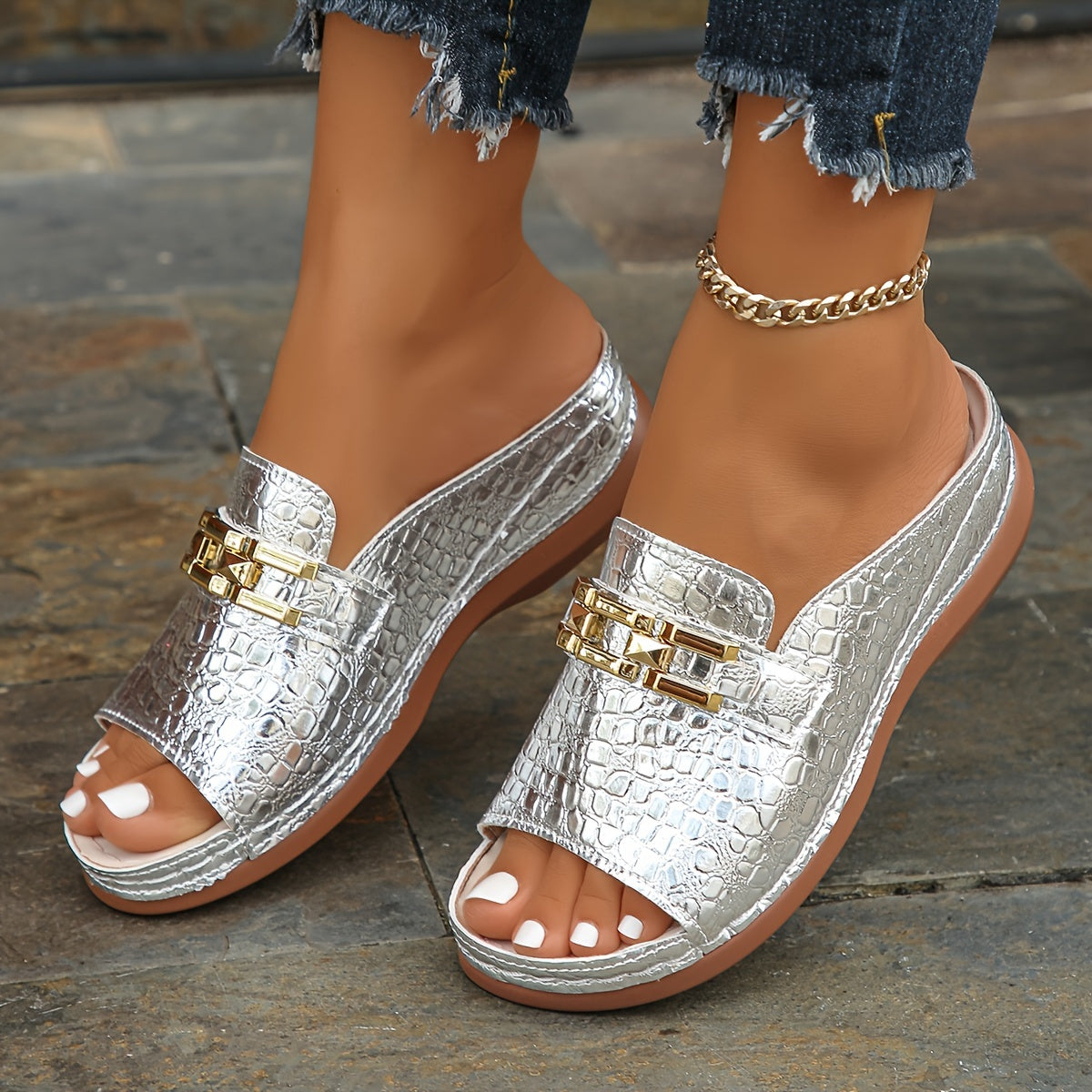 Eleganza™ – Elegance Sandales Compensées Femme