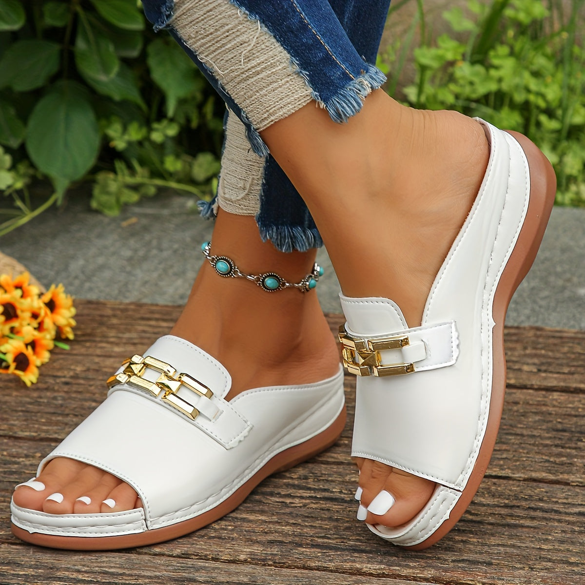 Eleganza™ – Elegance Sandales Compensées Femme