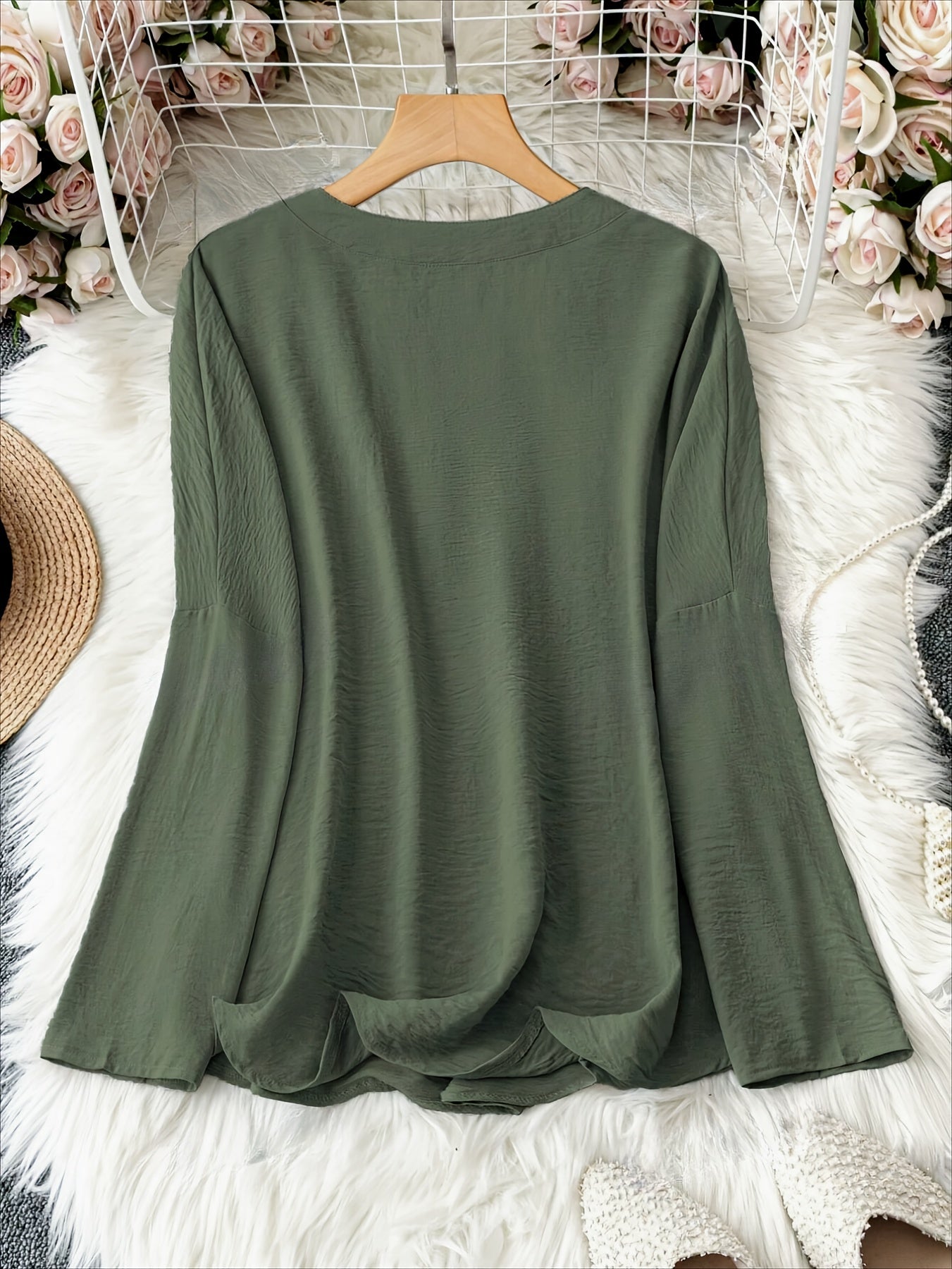 Eleganzia™ – Chemise Fluide Femme Casual