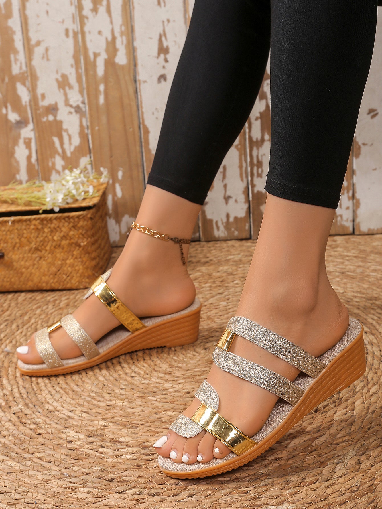 Elissana™ – Sandales Femmes Confortables à Talon Compensé Chic pour l’Été