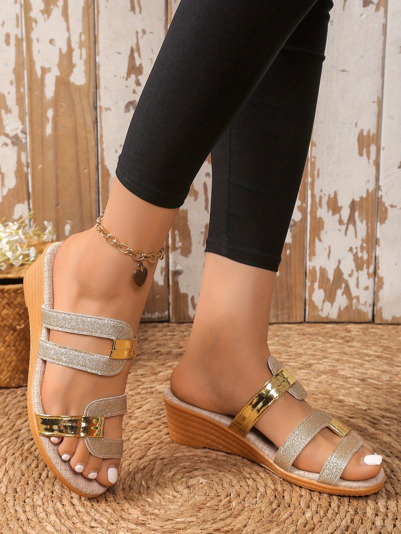 Elissana™ – Sandales Femmes Confortables à Talon Compensé Chic pour l’Été