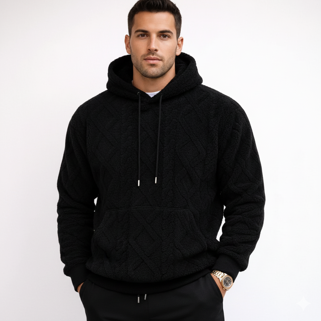 Sweat à Capuche Homme Hiver Doux et Confortable
