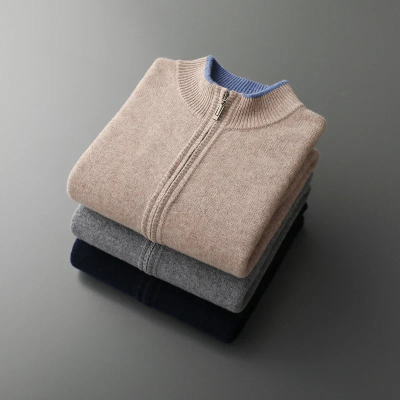 Blouson Homme Cashmere Élégant et Chaud