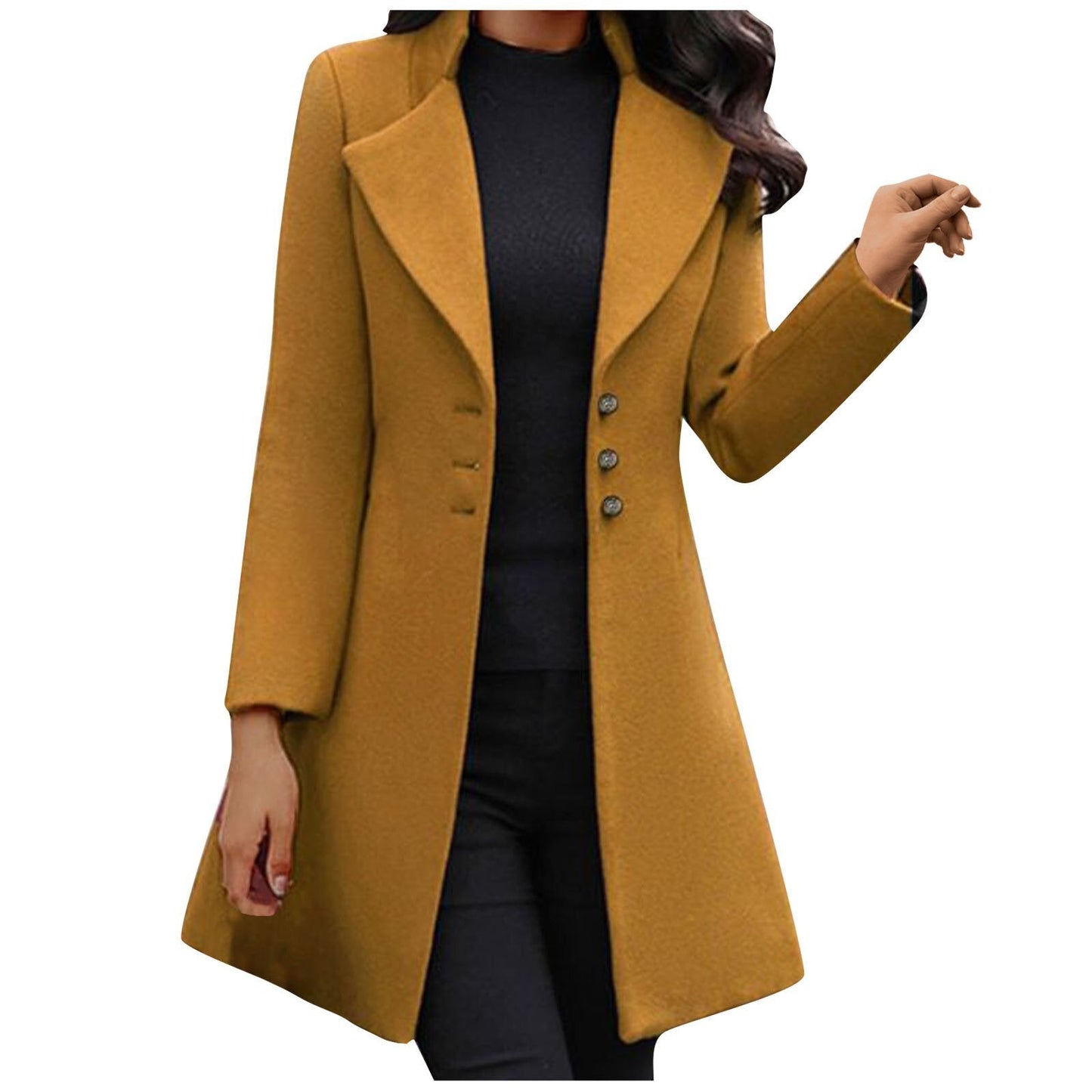 Manteau Femme Élégant à Boutons