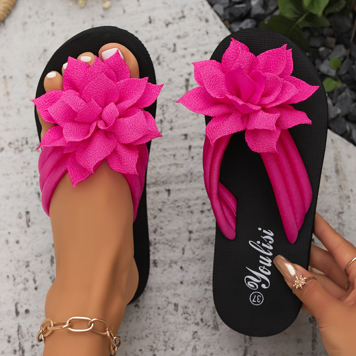 FleuriaStep™ – Tongs Femme Confortables & Élégantes pour l’Été