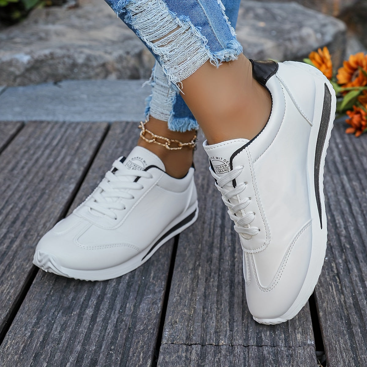 Baskets Femme Confort Chaussures Plateforme Élégantes et Stables