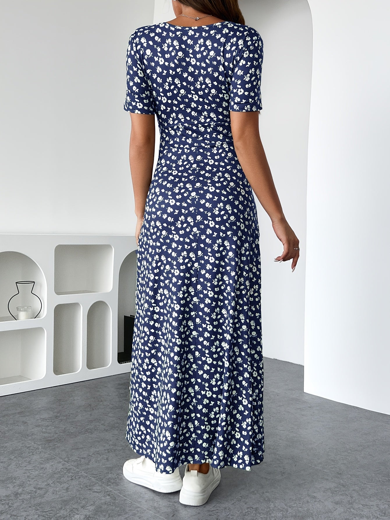 Florezia™ – Robe Longue à Fleurs Chic et Fluide pour Été Élégant