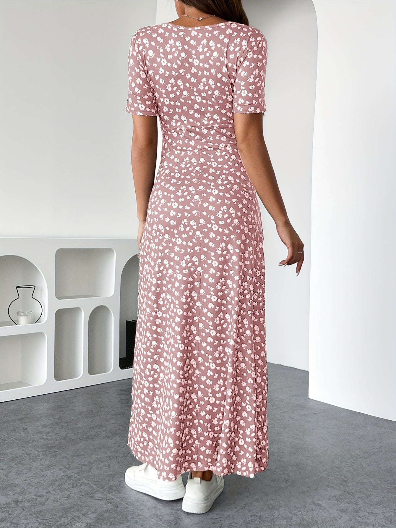 Florezia™ – Robe Longue à Fleurs Chic et Fluide pour Été Élégant