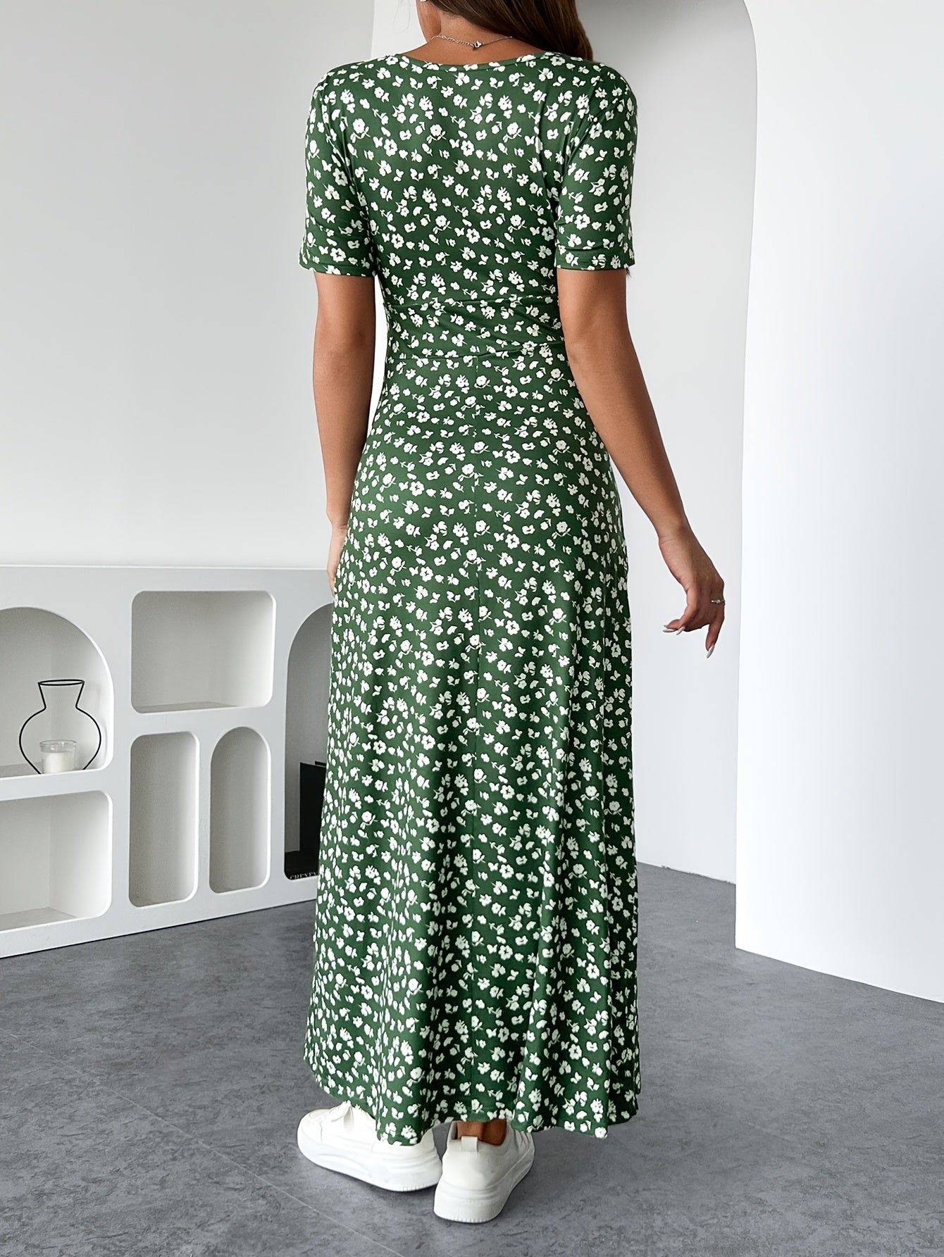 Florezia™ – Robe Longue à Fleurs Chic et Fluide pour Été Élégant