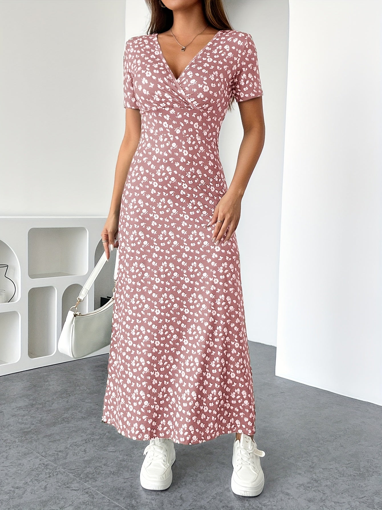 Florezia™ – Robe Longue à Fleurs Chic et Fluide pour Été Élégant