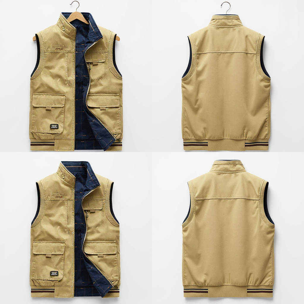 Gilet Homme Coton Confort Coupe Ajustée
