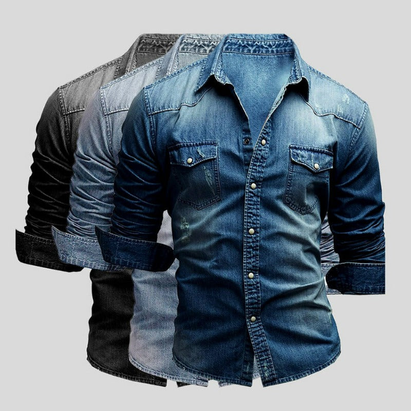 Chemise Denim Homme Décontractée et Moderne