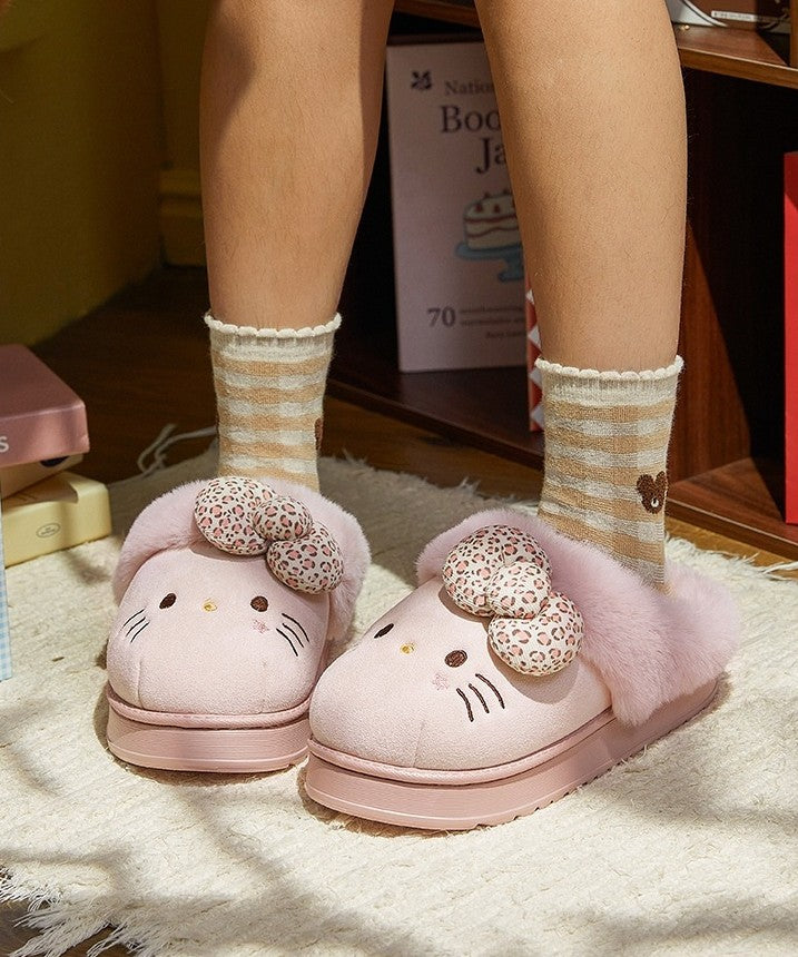 Furina™ – Chaussons Confortables En Fourrure Hello Kitty Pour Femme