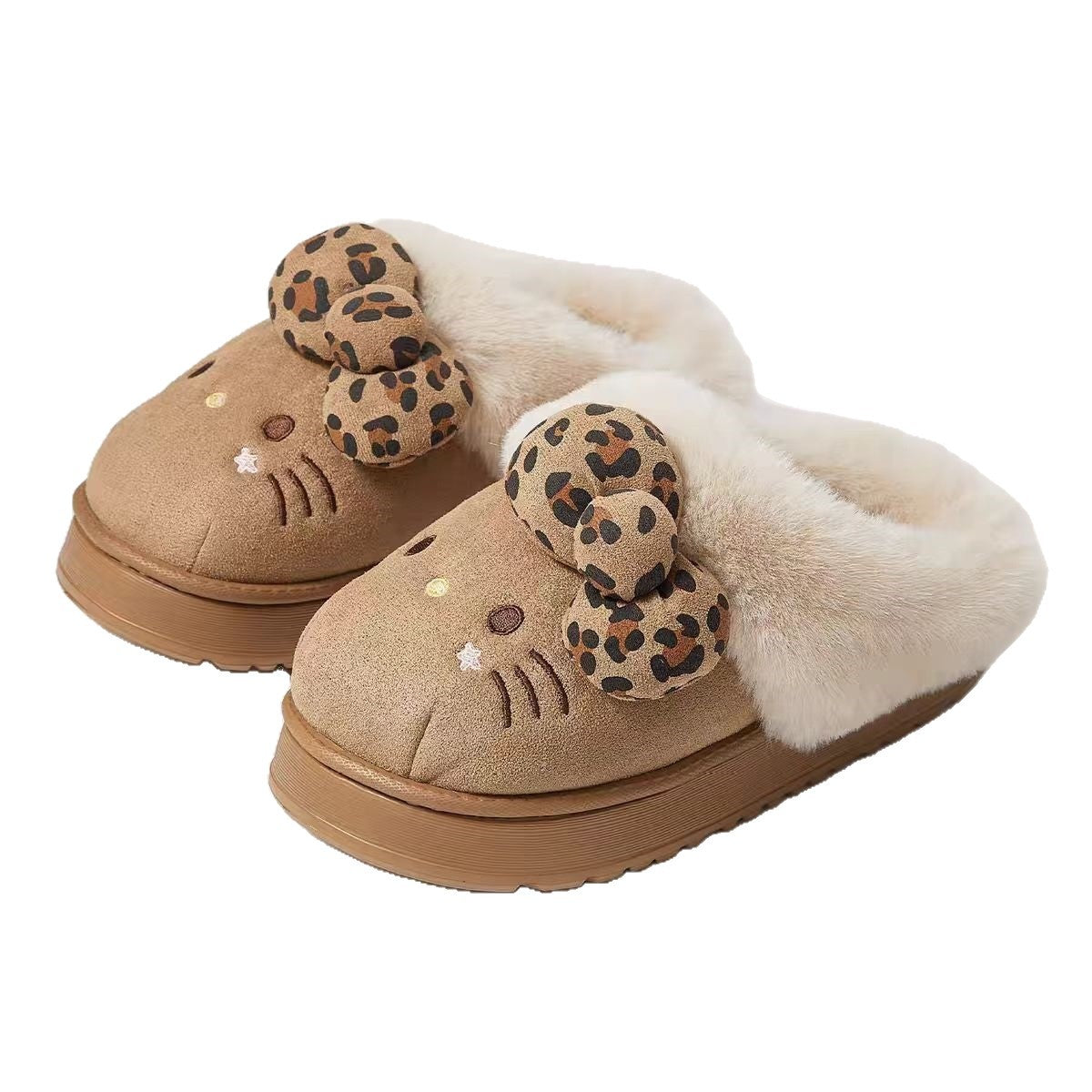 Furina™ – Chaussons Confortables En Fourrure Hello Kitty Pour Femme