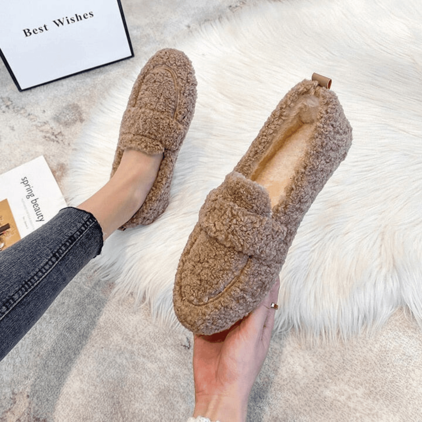 FurriMocs™ – Mocassins Ultra Douillets Orthopédiques