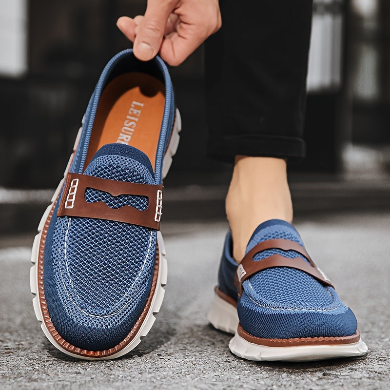 GentleWalk™ – Mocassins Pour Hommes Élégants et Respirants Confort Optimal-3