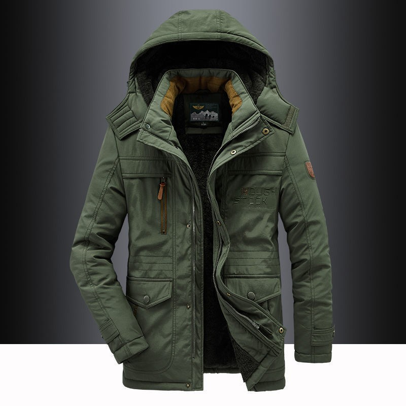 Parka Homme Matelassée Capuche Coupe Moderne Hiver