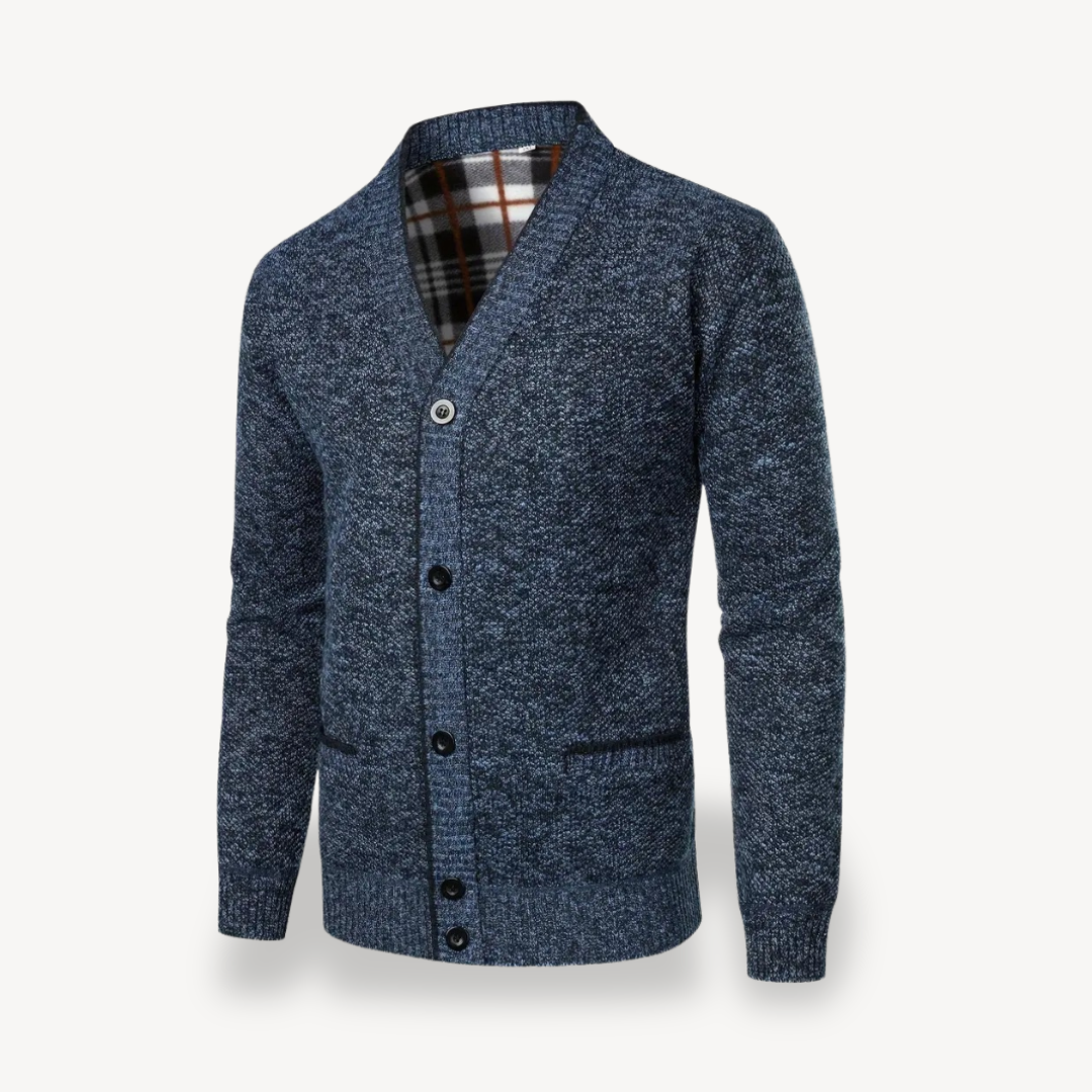 Gilet Homme Boutonné Classique en Laine