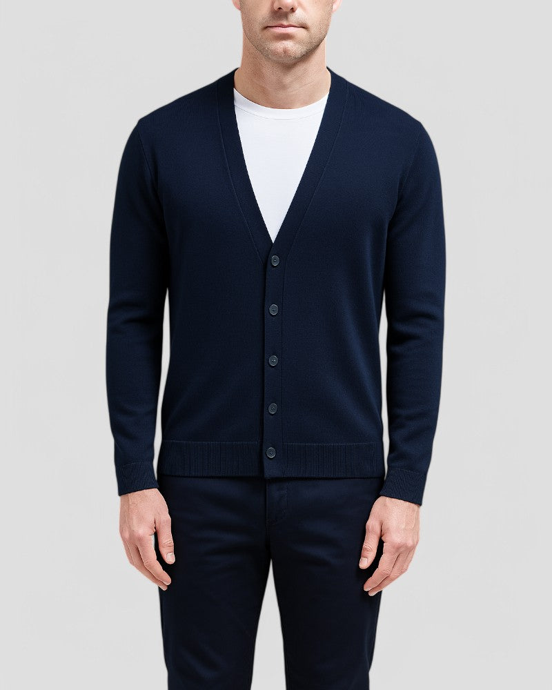 Gilet léger en maille pour homme avec boutons 8