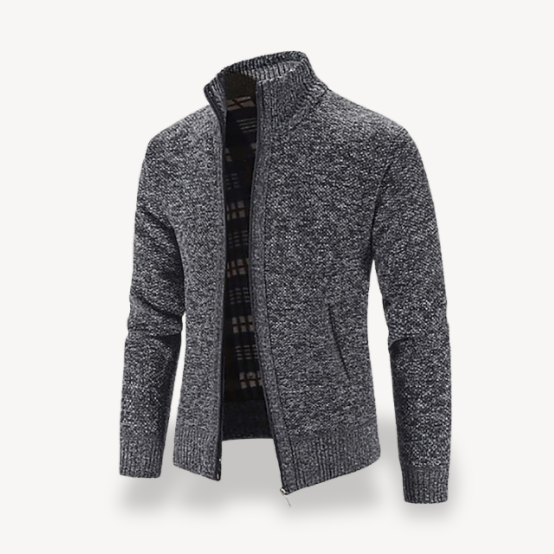 Gilet zippé en maille polaire doublé pour homme 8