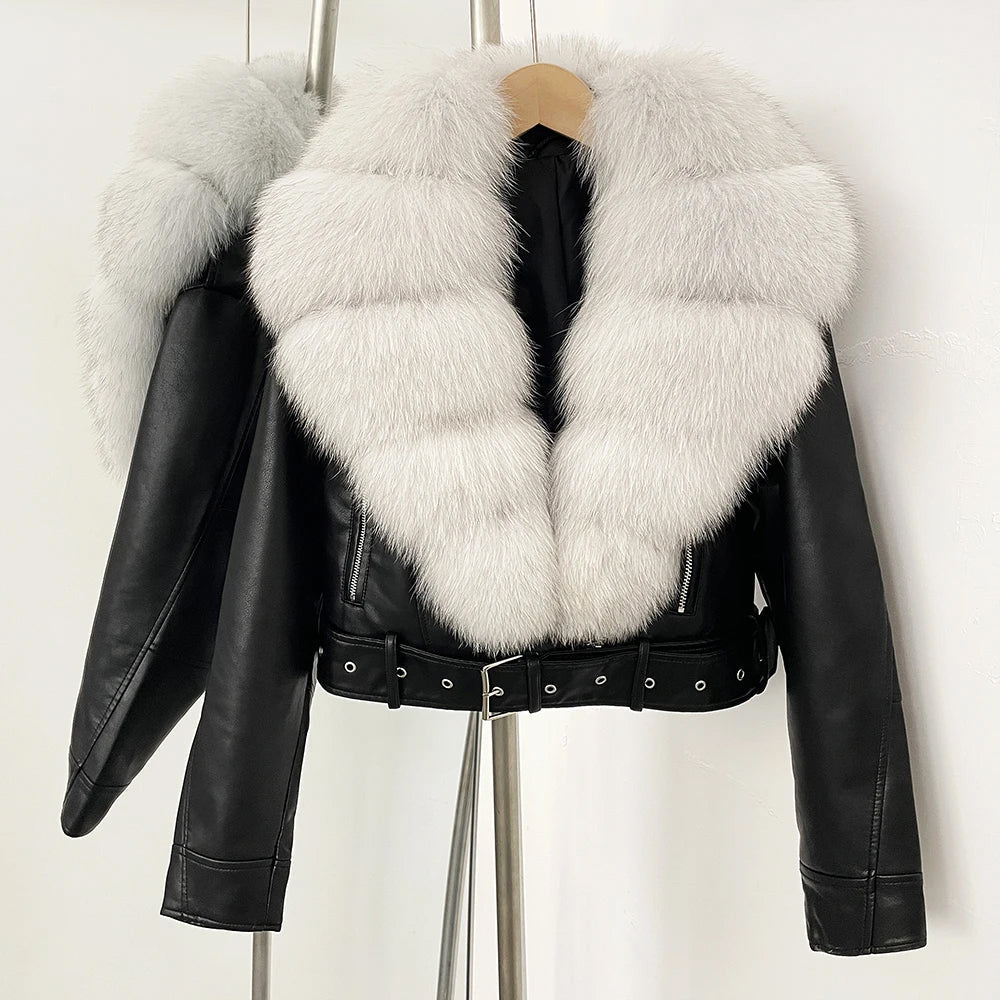 Veste Femme Hiver Chic avec Ceinture Ajutable