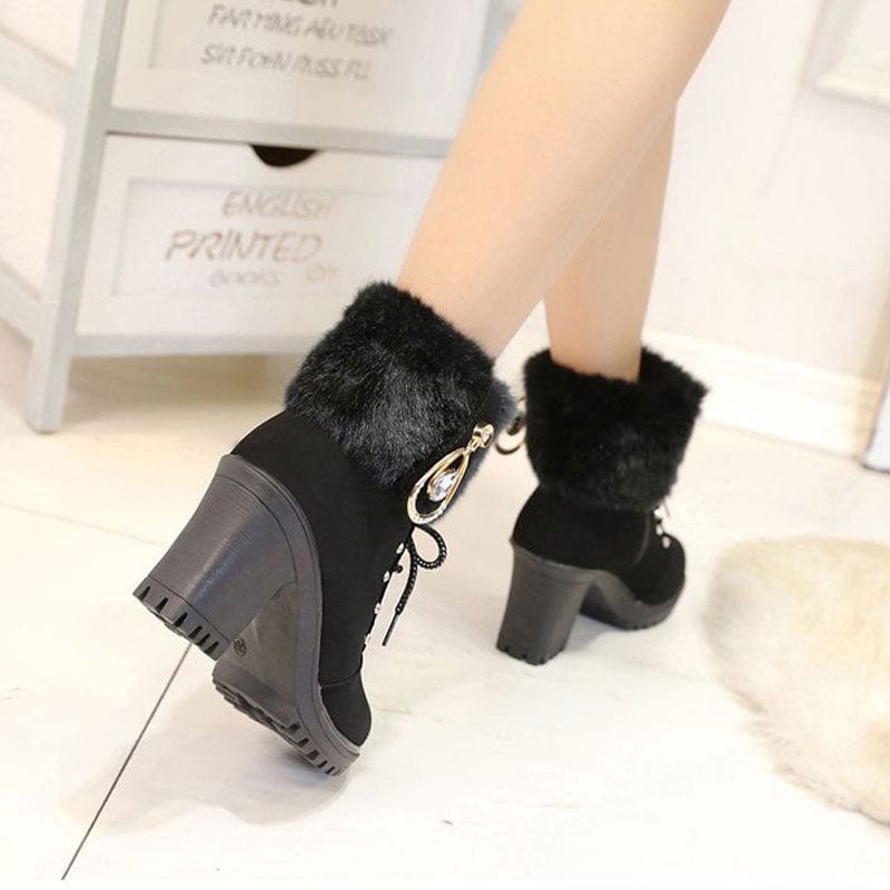 Glamora - Bottines Fourrées Élégance et Chaleur pour Vos Hivers