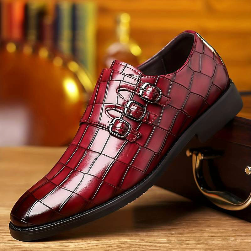 Chaussures Mariage Homme Noir Classiques Bout Pointu
