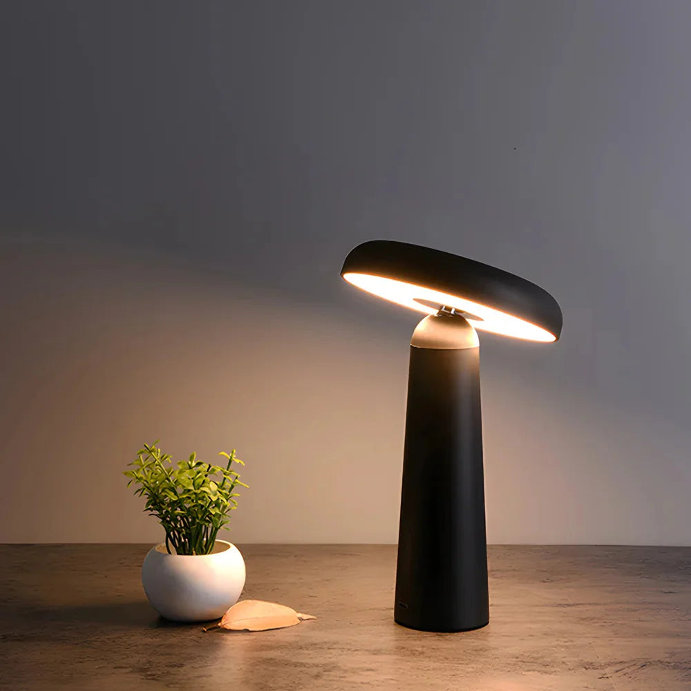 GlowTilt™ – Lampe de Table Rechargeable Sans Fil Design Champignon