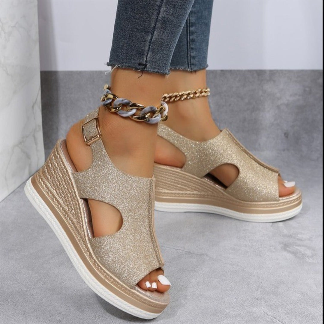 Lacey™ – Sandales Compensées Femme Élégantes avec Confort Optimal-3