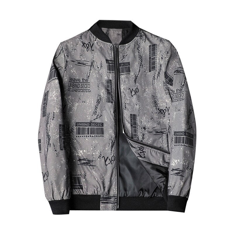 Blouson Streetwear Homme à Capuchon et Fermeture Éclair