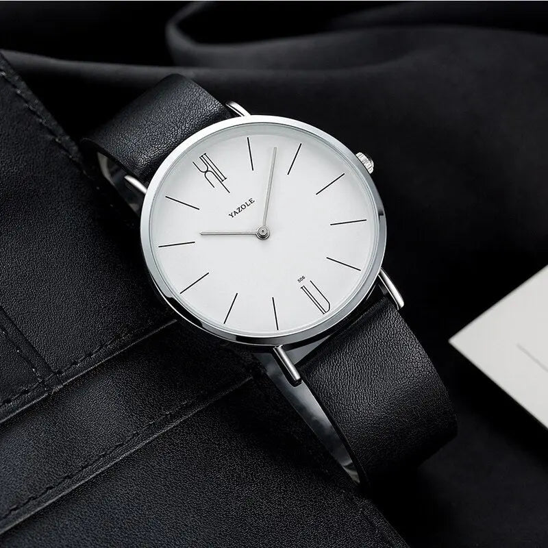 Montre Homme Classique Élégante en Cuir
