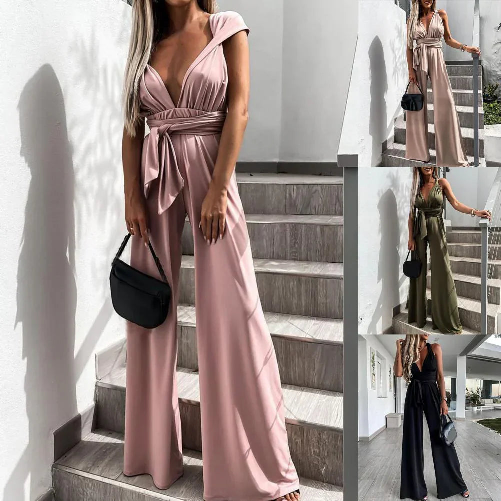 BelleRue™ – Combinaison Femme Chic Confortable avec Ceinture Élégante-2