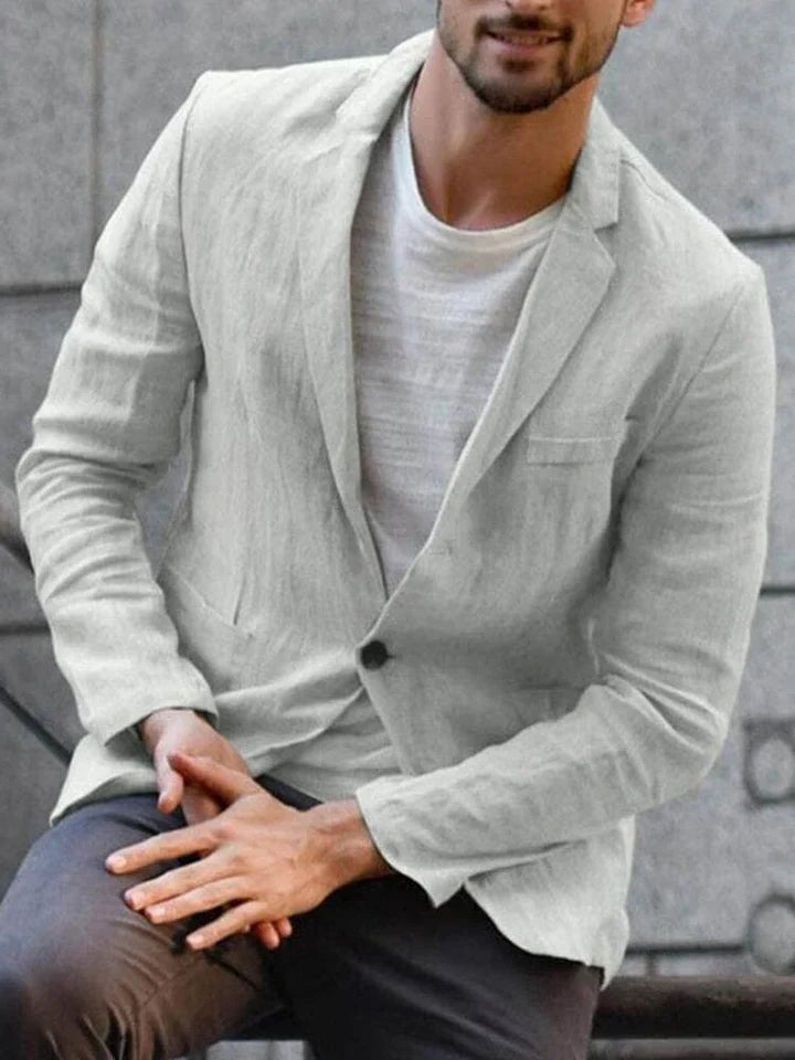 Veste légère Slim Fit à un bouton