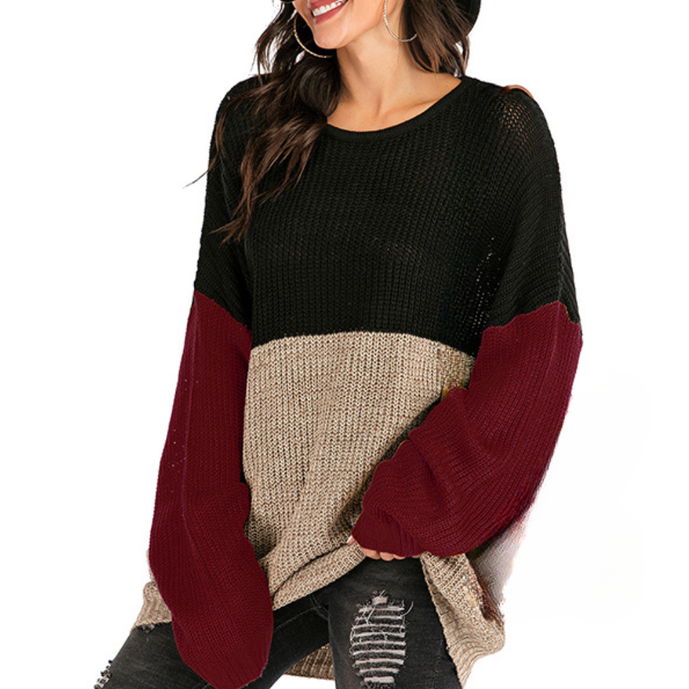 JACQUELINE - Pull Chaleureux à Col Rond pour Femmes