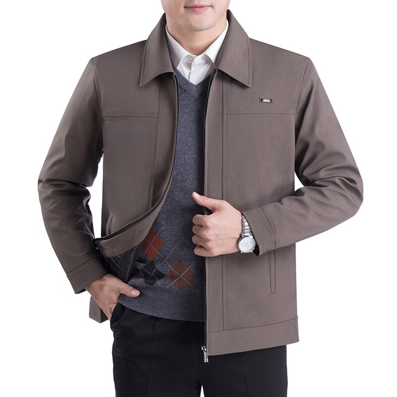Veste Homme Classique avec Col Revers